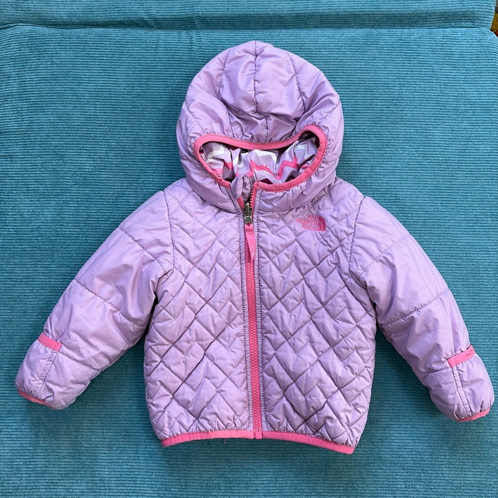 The North Face baby reversible winter coat 12-18M
